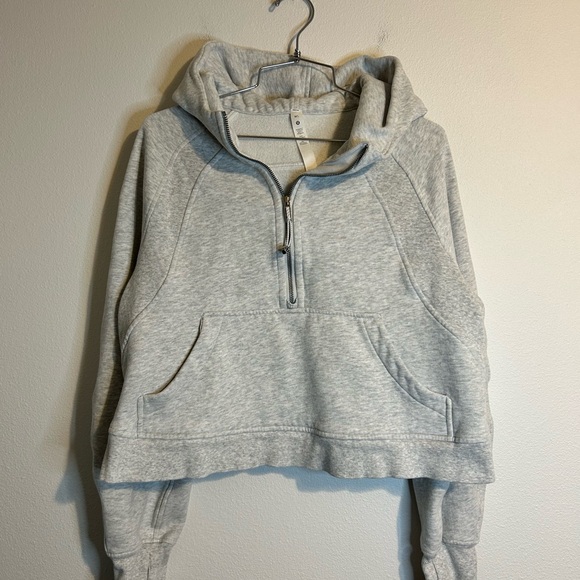 Lululemon Light Gray Women's Half-Zip Suba - Picture 1 of 4